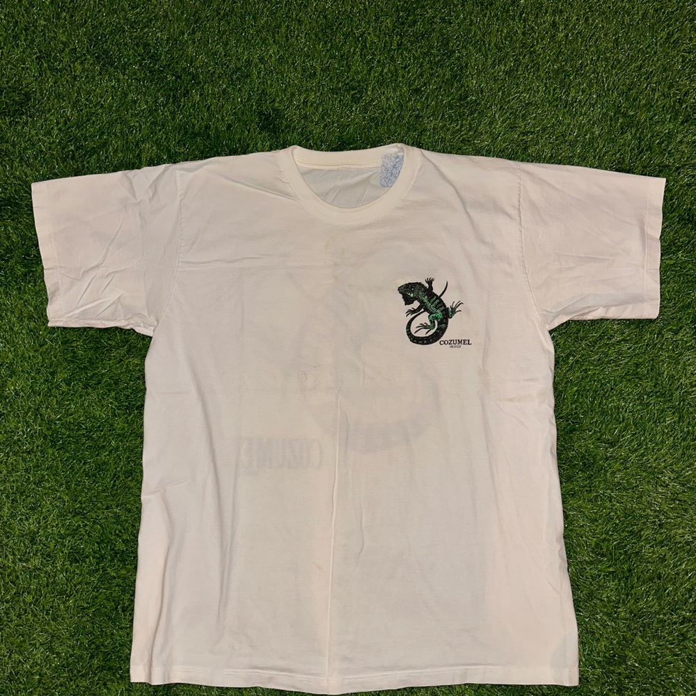Vintage Cozumel Mexico lizard t shirt size XL